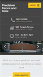 Mobile Screenshot of precisionfenceandgate.com
